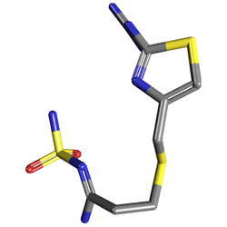 Nevofam-L 20 mg 2 Ampül (Famotidin) Kimyasal Yapısı (3 D)