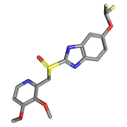 Gastrazol-l 40 mg IV Enjektabl 1 Flakon (Pantoprazol) Kimyasal Yapısı (3 D)