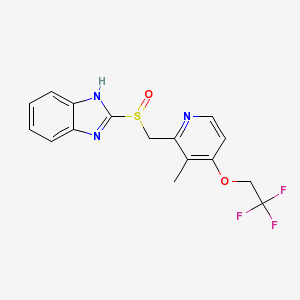 Lansodex 15 mg 28 Kapsül (Lansoprazol) Kimyasal Yapısı (2 D)
