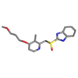 Prabex 20 mg 28 Enterik Kaplı Tablet (Rabeprazol) Kimyasal Yapısı (3 D)