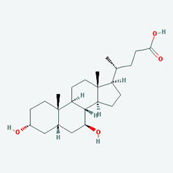 Ursodin 250 mg 50 Kapsül (Ursodeoksikolik Asit) Kimyasal Yapısı (2 D)
