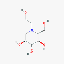 Migdia 25 mg 100 Efervesan Tablet (Miglitol) Kimyasal Yapısı (2 D)
