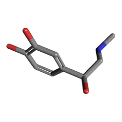 Adrenalin 1 mg/1 ml 10 Ampül (Drogsan) () Kimyasal Yapısı (3 D)