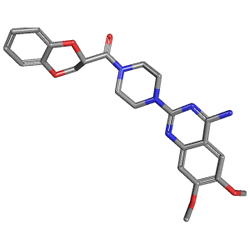 Cardura 4 mg 20 Tablet () Kimyasal Yapısı (3 D)