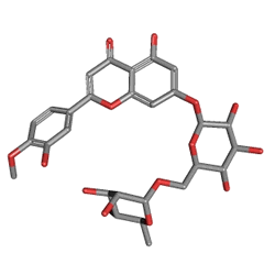 Vendios 600 mg 30 Tablet (Diosmin) Kimyasal Yapısı (3 D)