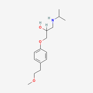 Beloc 5 mg 1 Ampül (Metoprolol) Kimyasal Yapısı (2 D)