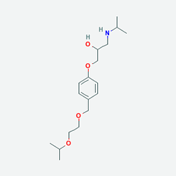 Kardoritm 5 mg 30 Tablet (Bisoprolol) Kimyasal Yapısı (2 D)