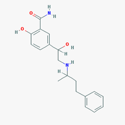 Trandate 100 mg 30 Kapsül (Labetalol) Kimyasal Yapısı (2 D)