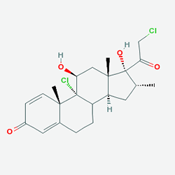 Codermo Losyon %0.1 30 ml (Mometazon Furoat) Kimyasal Yapısı (2 D)