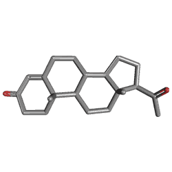 Prolutex 25 mg 7 Flakon (Progesteron) Kimyasal Yapısı (3 D)