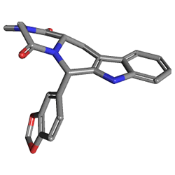 Myesed 20 mg 2 Tablet (Tadalafil) Kimyasal Yapısı (3 D)