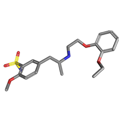 Tamansu MR 0.4 mg 30 Kapsül (Tamsulosin) Kimyasal Yapısı (3 D)