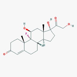 Cortineff (Fludrokortizon) Kimyasal Yapısı (2 D)