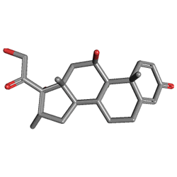 Gadexon 8 mg/2 ml 1 Ampül (Deksametazon) Kimyasal Yapısı (3 D)