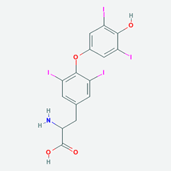 Euthyrox 175 mcg 50 Tablet (Levotiroksin) Kimyasal Yapısı (2 D)