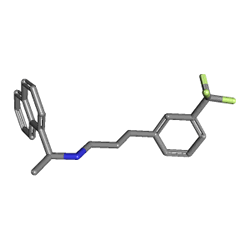 Viscap 90 mg 28 Tablet (Sinakalset) Kimyasal Yapısı (3 D)