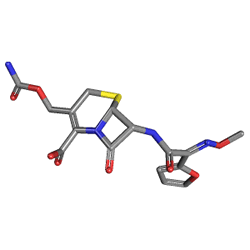 Aksef 500 mg 20 Tablet (Sefuroksim) Kimyasal Yapısı (3 D)