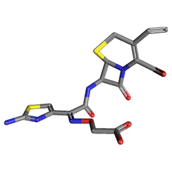 Suprax-DT 400 mg 10 Tablet (Sefiksim) Kimyasal Yapısı (3 D)