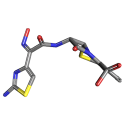 Cefdifix 600 mg 14 Tablet (Sefdinir) Kimyasal Yapısı (3 D)