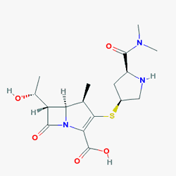 Merosid 500 mg IV 1 Flakon (Meropenem) Kimyasal Yapısı (2 D)
