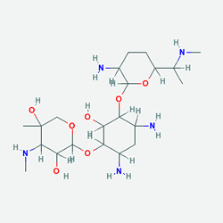 Gensif 20 mg 1 Ampül (Gentamisin) Kimyasal Yapısı (2 D)