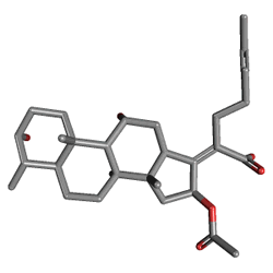 Stafine 500 mg 30 Tablet (Fusidik Asit) Kimyasal Yapısı (3 D)