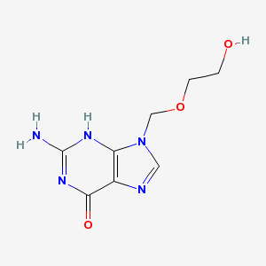 Zovirax Şurup Forte 400 mg 100 ml (Asiklovir) Kimyasal Yapısı (2 D)