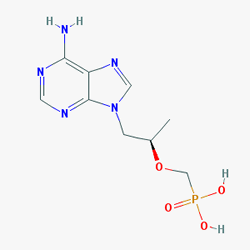 Tenoviral 245 mg 90 Tablet (Tenofovir) Kimyasal Yapısı (2 D)