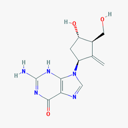 Hednavir 0.5 mg 30 Tablet (Entekavir) Kimyasal Yapısı (2 D)