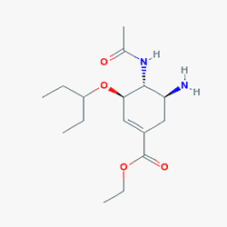 Oseflu 30 mg 10 Kapsül (Oseltamivir) Kimyasal Yapısı (2 D)