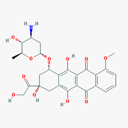 Farmorubicin 10 mg 1 Flakon (Epirubisin) Kimyasal Yapısı (2 D)
