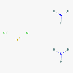 Cisplatin 10 mg/20 ml Flakon (Sisplatin) Kimyasal Yapısı (3 D)
