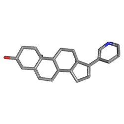 Abiratex 250 mg 120 Tablet (Abirateron) Kimyasal Yapısı (3 D)