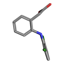 Diclomec SR 100 mg 10 Tablet (Diklofenak) Kimyasal Yapısı (3 D)