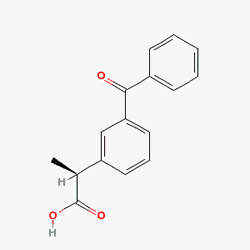 Ketesse 25 mg 20 Tablet (Deksketoprofen) Kimyasal Yapısı (2 D)