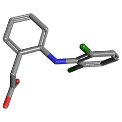 Diclactive Jel %1 50 g (Diklofenak) Kimyasal Yapısı (3 D)