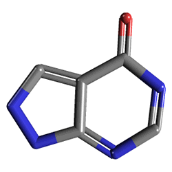 Allogut 300 mg 50 Tablet () Kimyasal Yapısı (3 D)