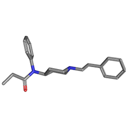 Fentanyl Citrate BP Antigen IV 0.1 mg/2 ml 10 Ampül () Kimyasal Yapısı (3 D)