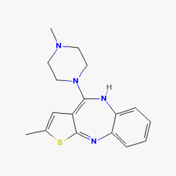 Ozaprin 10 mg 56 Tablet (Olanzapin) Kimyasal Yapısı (2 D)