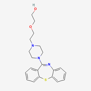 Quet 150 mg 60 Tablet (Ketiapin) Kimyasal Yapısı (2 D)