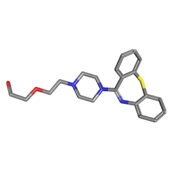 Ketap 200 mg 90 Tablet (Ketiapin) Kimyasal Yapısı (3 D)