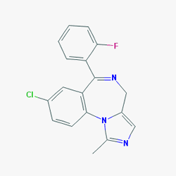 Zolamid 15 mg/3 ml 5 Ampül (Midazolam) Kimyasal Yapısı (2 D)