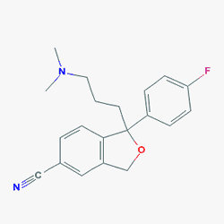 Citara 20 mg 28 Tablet (Sitalopram) Kimyasal Yapısı (2 D)