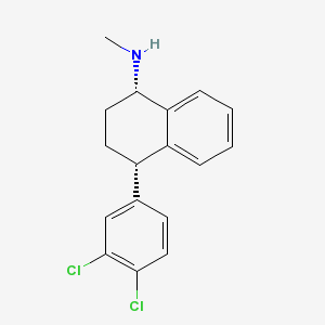 Lustec 100 mg 28 Tablet (Sertralin) Kimyasal Yapısı (2 D)
