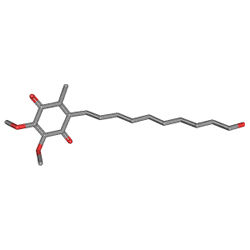 Mnesis 45 mg 30 Kapsül (İdebenon) Kimyasal Yapısı (3 D)
