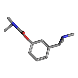 Exelon 3 mg 28 Kapsül (Rivastigmin) Kimyasal Yapısı (3 D)