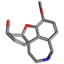 Reminyl 16 mg 28 Kapsül (Galantamin) Kimyasal Yapısı (3 D)