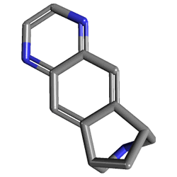 Champix 0.5 mg 11+1 mg 98 Tablet (Vareniklin) Kimyasal Yapısı (3 D)