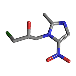 Ornitop 250 mg 20 Tablet () Kimyasal Yapısı (3 D)