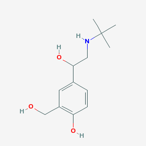 Brecur 2.5 mg 2.5 ml 20 Flakon (Salbutamol) Kimyasal Yapısı (2 D)